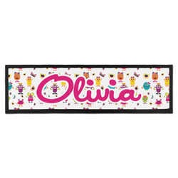 Girly Monsters Bar Mat - Large (Personalized)