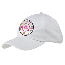 Girly Monsters Baseball Cap - White (Personalized)