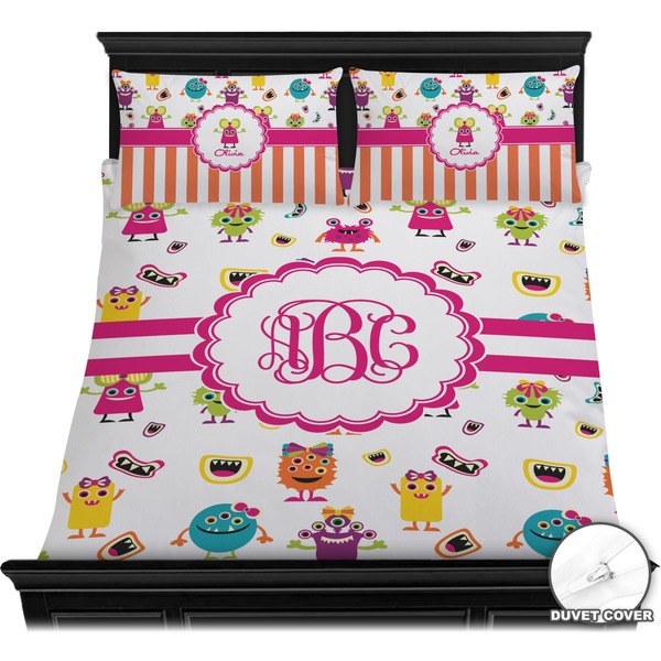 Girly Monsters Bedding Set (Queen) - Duvet