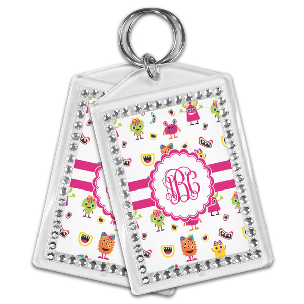 Girly Monsters Bling Keychain - MAIN