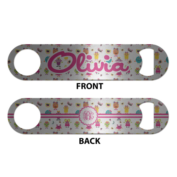 Girly Monsters Bottle Opener - Front & Back