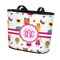 Girly Monsters Bucket Totes w/ Genuine Leather Trim - Regular w/ Front Design