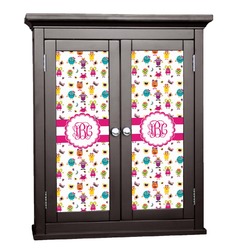 Girly Monsters Cabinet Decal - Custom Size (Personalized)