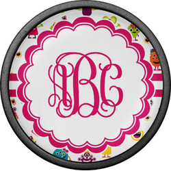 Girly Monsters Cabinet Knob (Black) (Personalized)