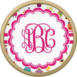 Girly Monsters Cabinet Knob - Gold (Personalized)