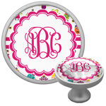Girly Monsters Cabinet Knob (Silver) (Personalized)