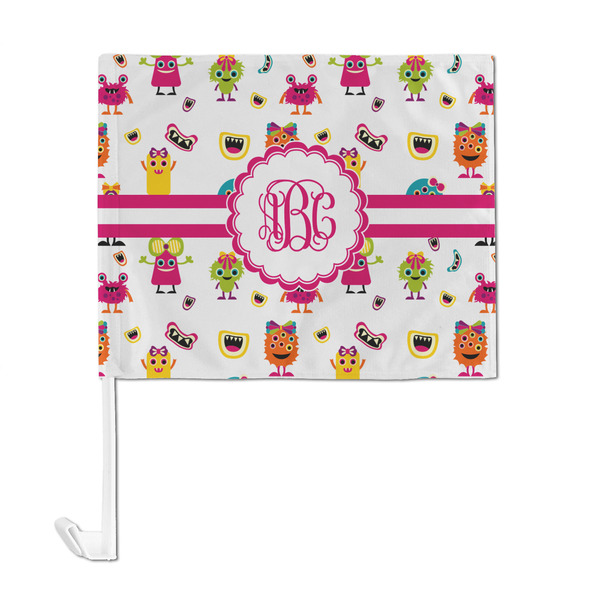 Girly Monsters Car Flag - Large - FRONT
