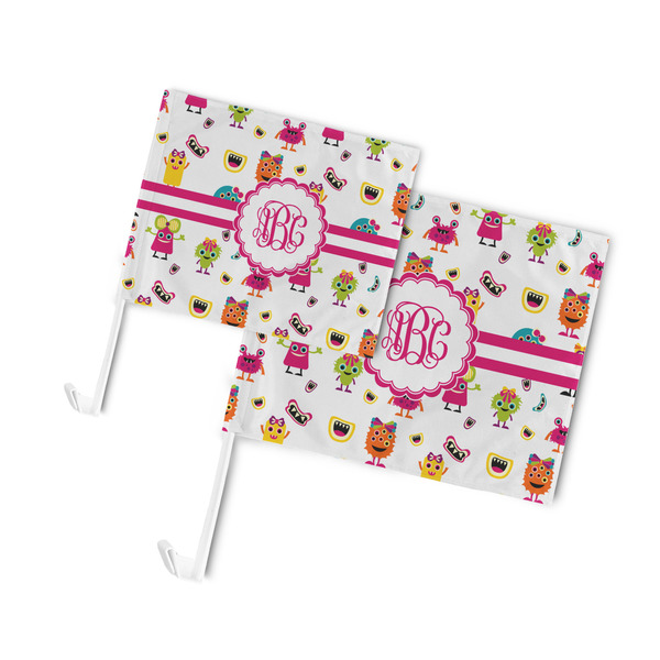 Girly Monsters Car Flags - PARENT MAIN (both sizes)
