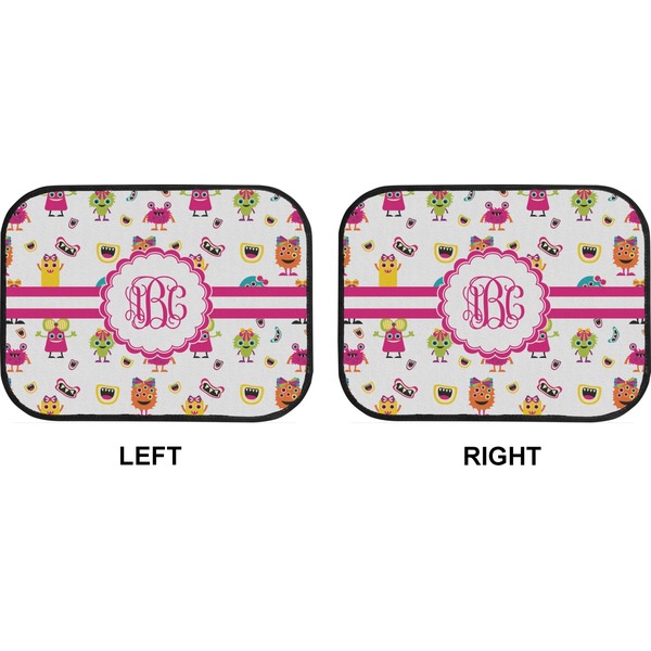 Girly Monsters Car Floor Mats (Back Seat) (Approval)