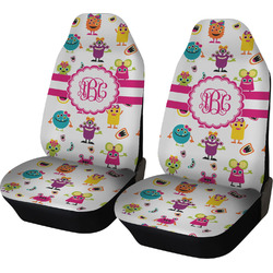 Girly Monsters Car Seat Covers (Set of Two) (Personalized)