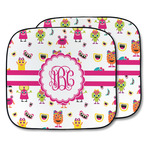 Girly Monsters Car Sun Shade - Two Piece (Personalized)