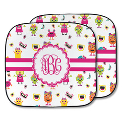 Girly Monsters Car Sun Shade - Two Piece (Personalized)