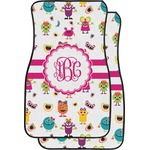 Girly Monsters Car Floor Mats (Front Seat) (Personalized)