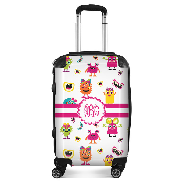 Custom Girly Monsters Suitcase - 20" Carry On (Personalized)