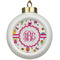 Girly Monsters Ceramic Ball Ornament (Personalized)