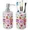 Girly Monsters Ceramic Bathroom Accessories Set (Personalized)