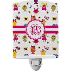 Girly Monsters Ceramic Night Light (Personalized)