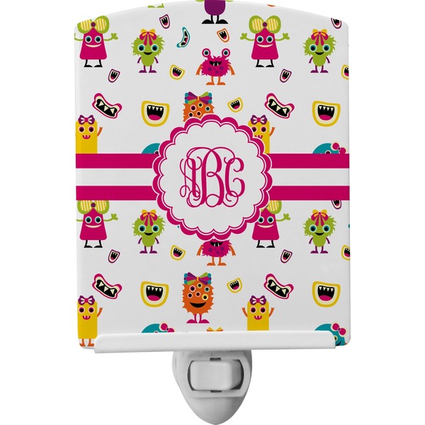 Custom Girly Monsters Ceramic Night Light (Personalized)
