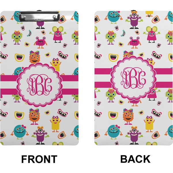Girly Monsters Clipboard (Legal) (Front + Back)