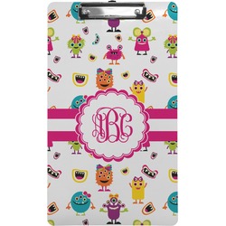 Girly Monsters Clipboard (Legal Size) (Personalized)
