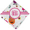 Girly Monsters Cloth Napkin w/ Monogram
