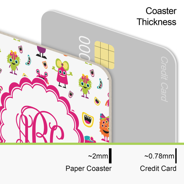 Girly Monsters Coaster Thickness