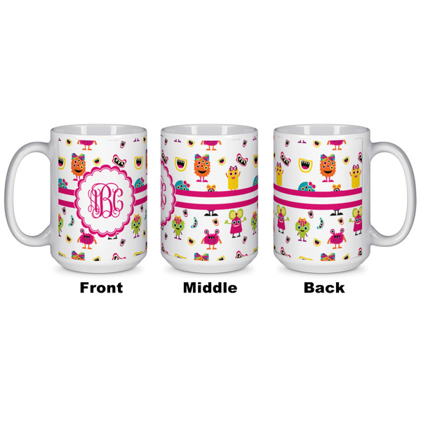 Girly Monsters Coffee Mug - 15 oz - White APPROVAL