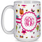 Girly Monsters 15 Oz Coffee Mug - White (Personalized)