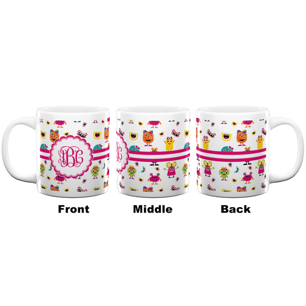 Girly Monsters Coffee Mug - 20 oz - White APPROVAL