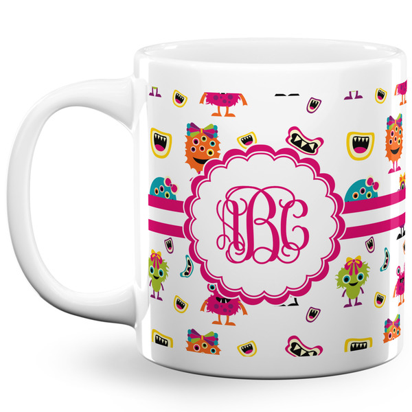 Girly Monsters Coffee Mug - 20 oz - White
