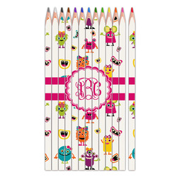 Girly Monsters Colored Pencils (Personalized)