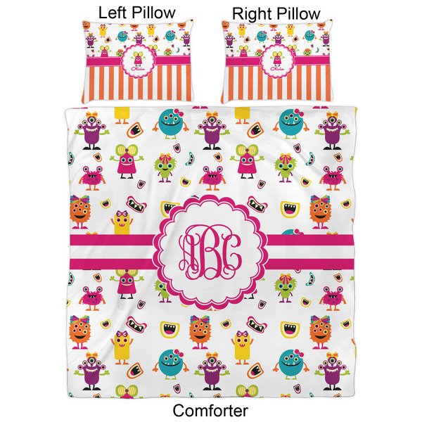 Girly Monsters Comforter Set - Queen - Approval