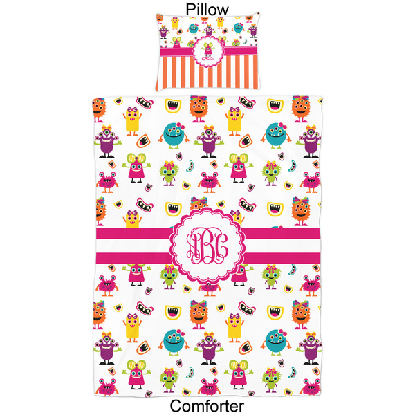 Girly Monsters Comforter Set - Twin - Approval