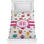 Girly Monsters Comforter - Twin XL (Personalized)