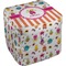 Girly Monsters Cube Poof Ottoman (Bottom)