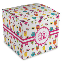 Girly Monsters Cube Favor Gift Boxes (Personalized)