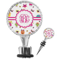 Girly Monsters Wine Bottle Stopper (Personalized)