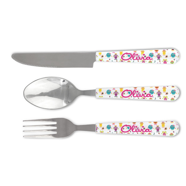 Custom Girly Monsters Cutlery Set (Personalized)