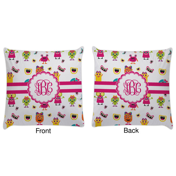 Girly Monsters Decorative Pillow Case - Approval