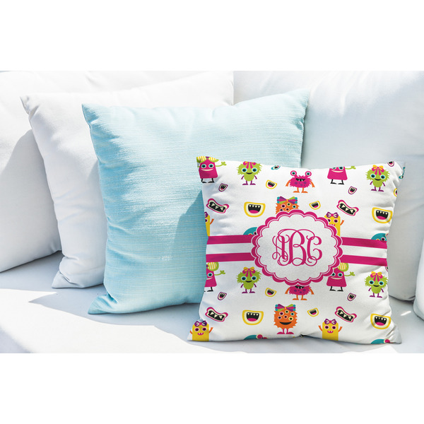 Girly Monsters Decorative Pillow Case - LIFESTYLE 2