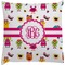 Girly Monsters Decorative Pillow Case (Personalized)