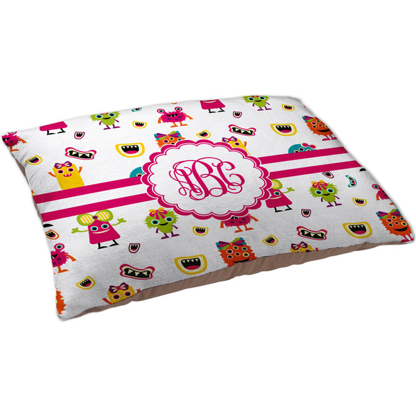 Girly Monsters Dog Bed - Large