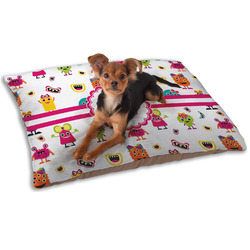 Girly Monsters Dog Bed - Small w/ Monogram