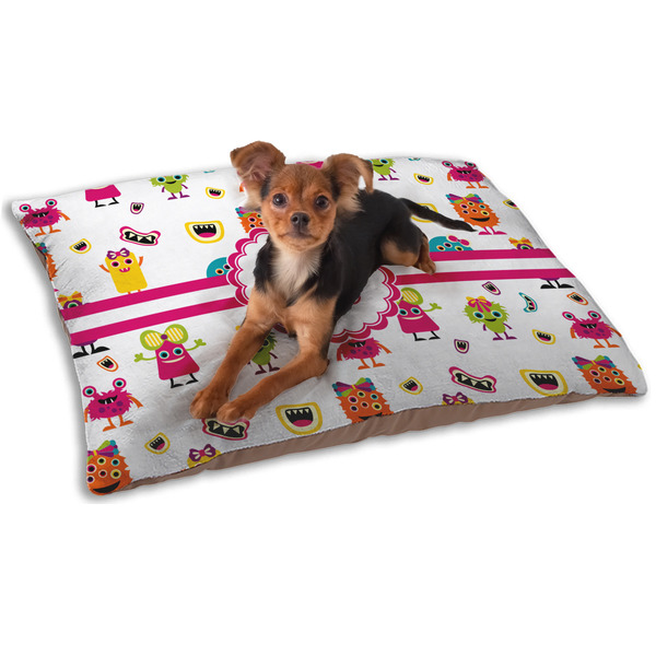 Girly Monsters Dog Bed - Small LIFESTYLE