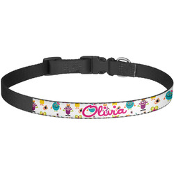 Girly Monsters Dog Collar - Large (Personalized)
