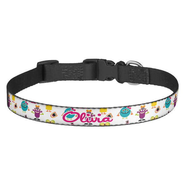 Custom Girly Monsters Dog Collar (Personalized)