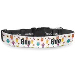 Girly Monsters Deluxe Dog Collar - Extra Large (16" to 27") (Personalized)