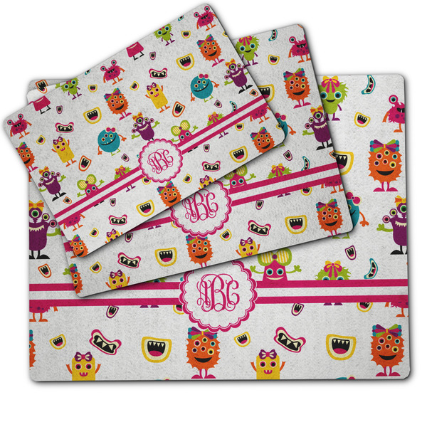 Girly Monsters Dog Food Mat - MAIN (sm, med, lrg)