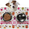 Girly Monsters Dog Food Mat - Medium LIFESTYLE