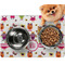Girly Monsters Dog Food Mat - Small LIFESTYLE